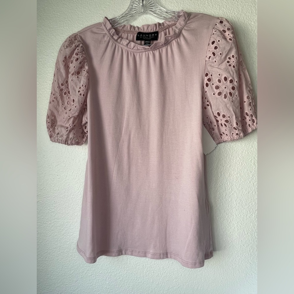 PINK PUFF SLEEVE BLOUSE / LAUNDRY